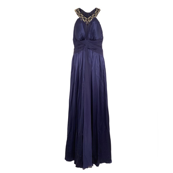 Dresses & Skirts - Navi  Rhinestone Beaded Collar Maxi